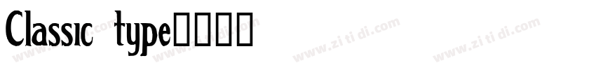 Classic type字体转换
